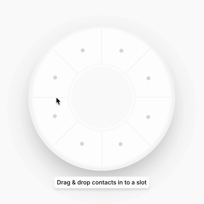 Analog pattern in digital UI